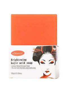 Kormesic Kojic Acid Brightening Soap 100g - Even Skin Tone & Exfoliate  - Image 1