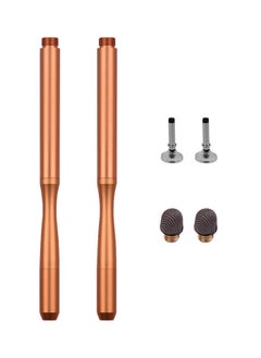 NIBEMINENT 2-Piece Touchscreen Precision Stylus Pen Set With Fiber Tip And Disc Gold  - Image 1