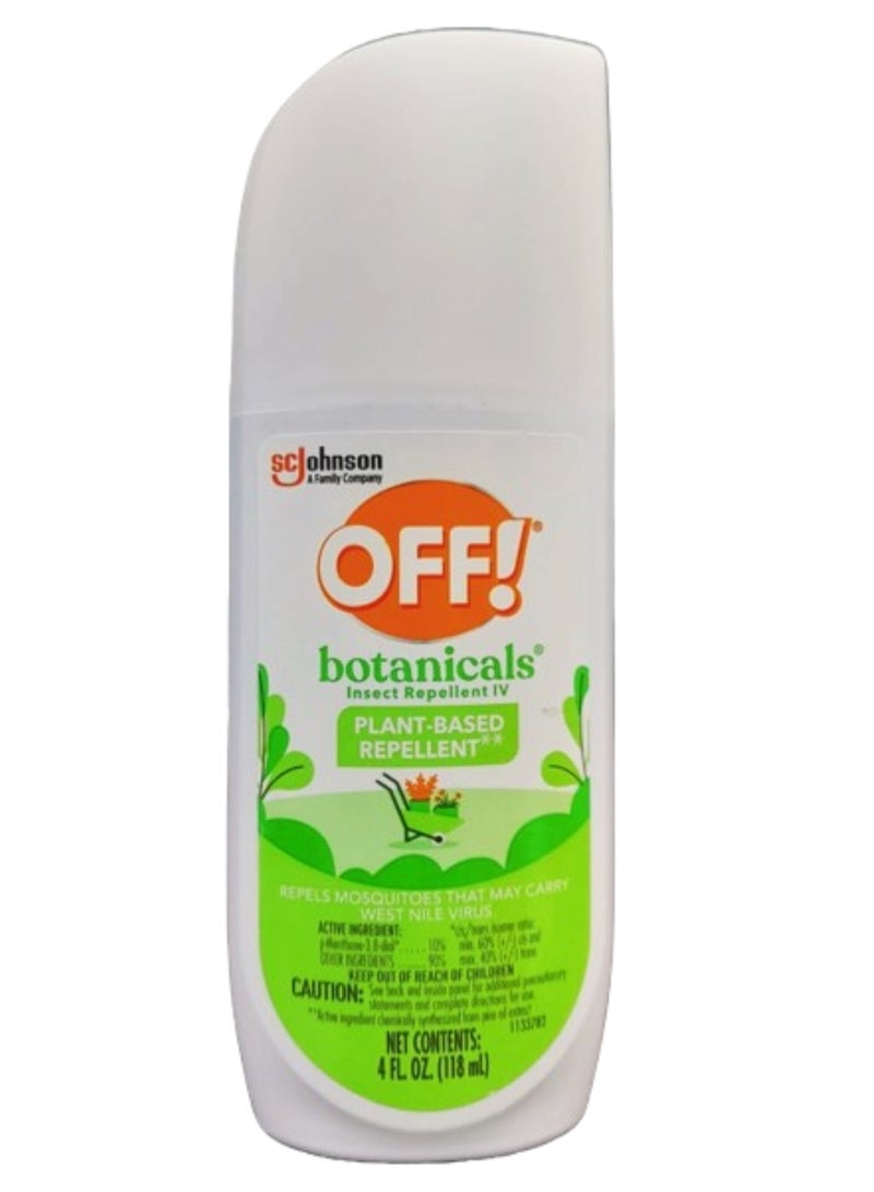 OFF! Botanicals Insect Repellent IV, Plant-Based Repellent**, 4 Oz  - Image 1