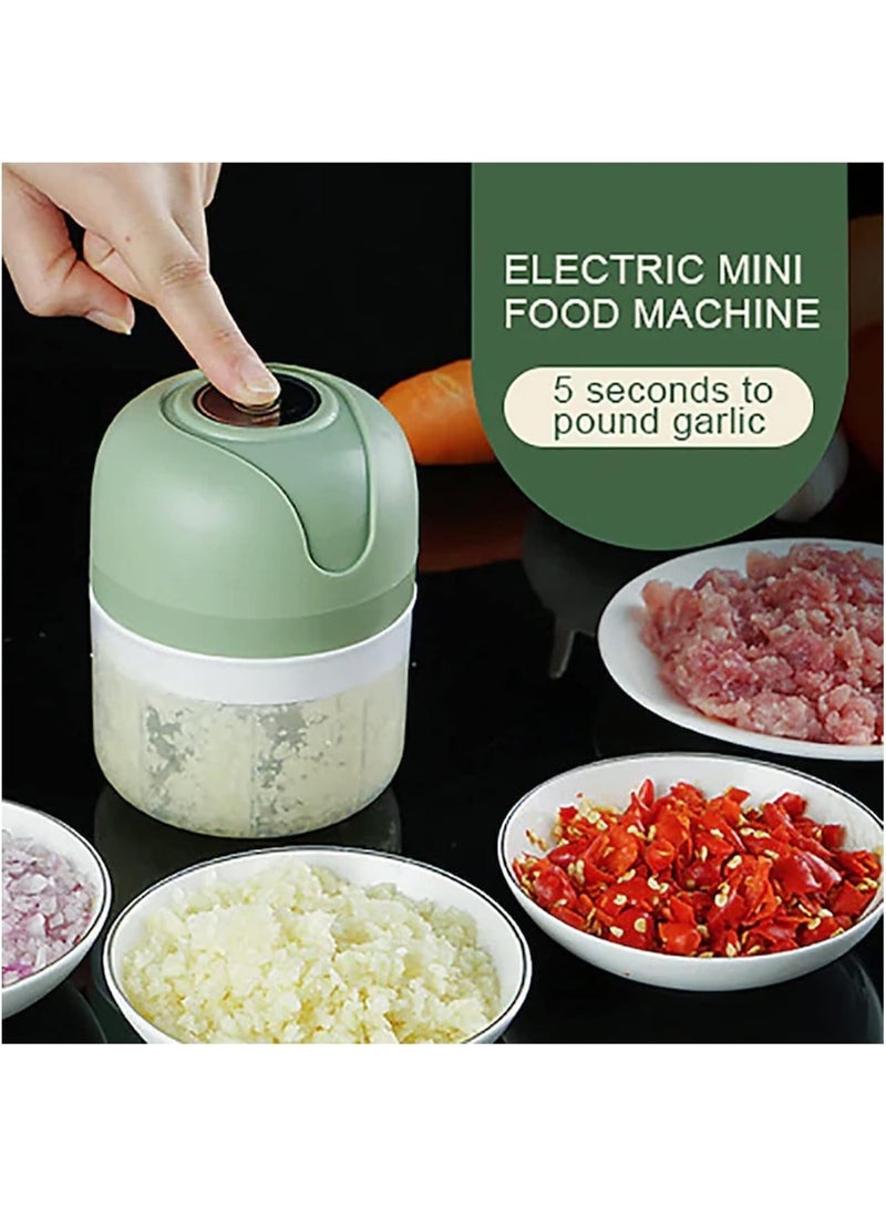 Electric Mini Garlic Chopper USB Meat Grinder Garlic Masher Machine Sturdy Durable Crushed Ginger Vegetable Crusher Kitchenware - Image 4