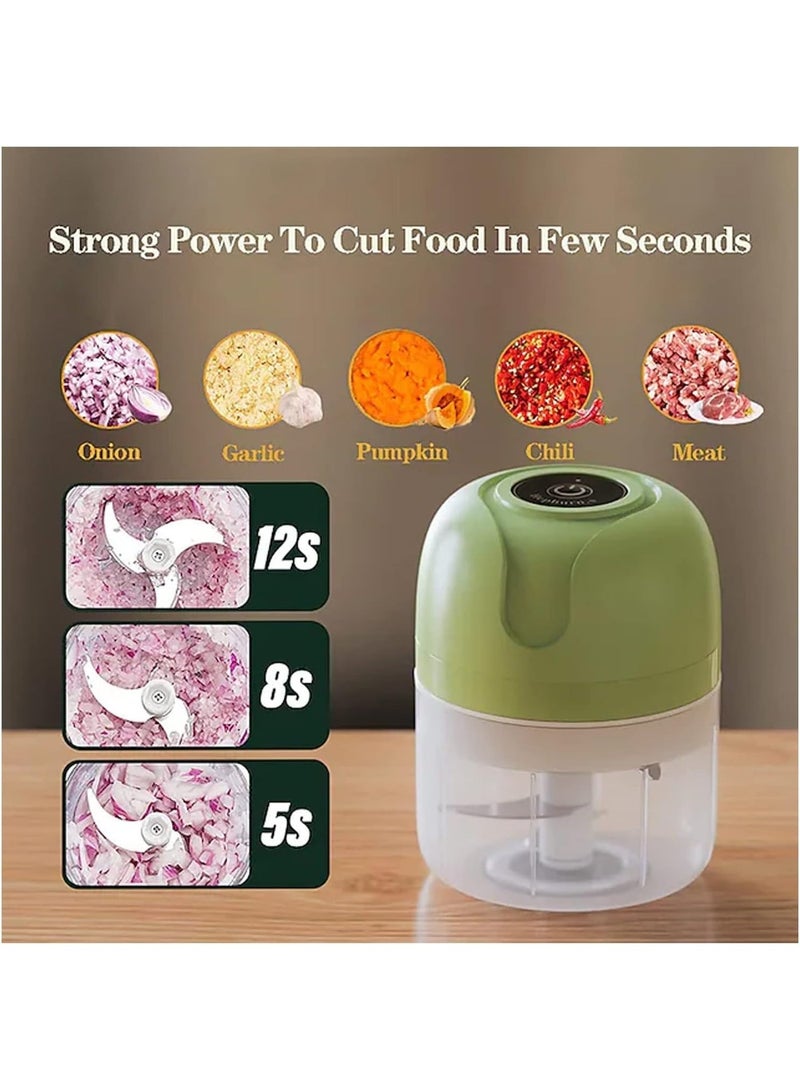 Electric Mini Garlic Chopper USB Meat Grinder Garlic Masher Machine Sturdy Durable Crushed Ginger Vegetable Crusher Kitchenware - Image 5