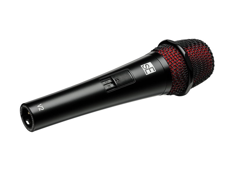 SE Electronics V2-SW Supercardioid Dynamic Handheld Microphone with On/Off Switch, Black - Image 3