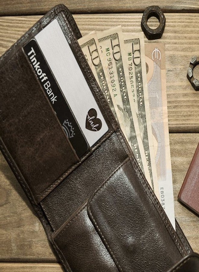 YODOCAMP Thank You Dad Engraved Wallet Card Inserts, Dad Gifts from Daughter, Birthday Father's Day Thanksgiving Christmas Valentines Gifts Card for Father Papa - Image 5