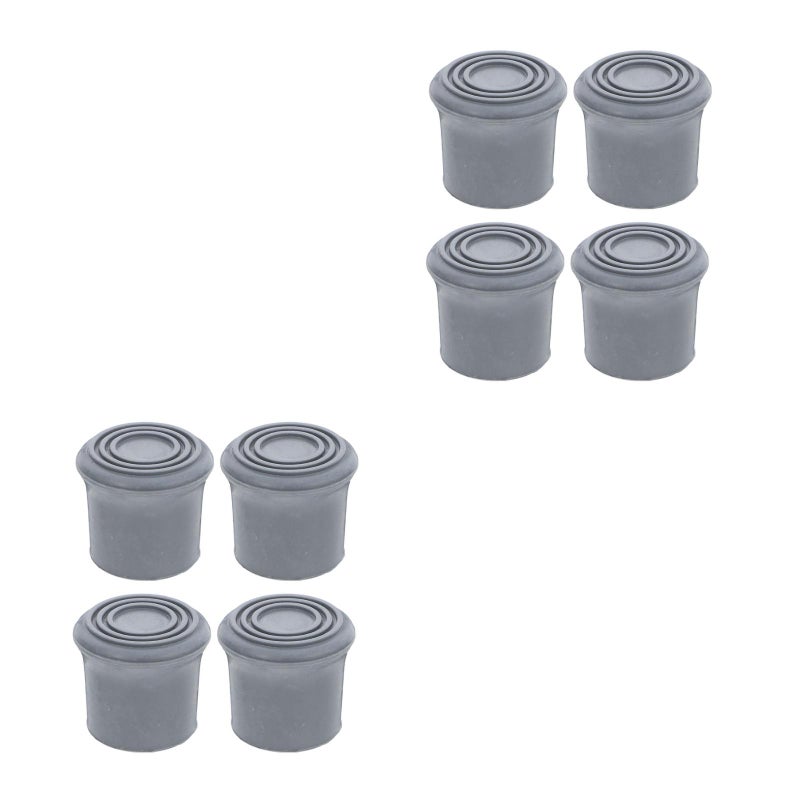 8 pcs Rubber Feet Replacement Shower Chair Tips For Shower Chair Bath Stool Toilet Chair And Walking Cane - Image 3