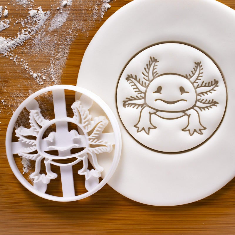 Bakerlogy Realistic Axolotl cookie cutter  1 piece - Bakerlogy - Image 1