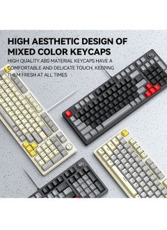 T-WOLF T50 Mechanical USB wired keyboard 97 keys Green axis light with knob Office gaming computer color keyboard Mechanical keyboard  - Image 4