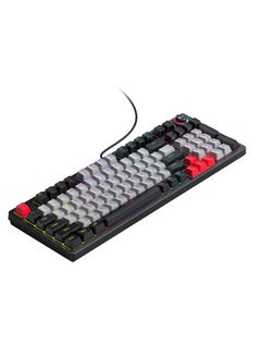 T-WOLF T50 Mechanical USB wired keyboard 97 keys Green axis light with knob Office gaming computer color keyboard Mechanical keyboard  - Image 1