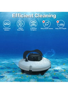Cordless Robotic Pool Cleaner, Automatic Pool Vacuum