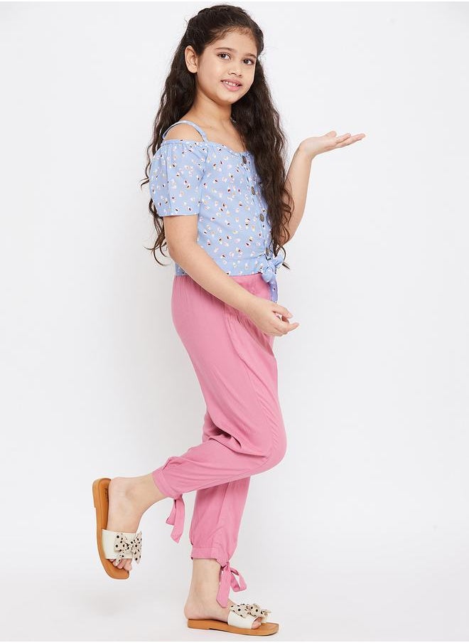 Stylo Bug Floral Print Buttoned Top and Pants Set by Styli  - Image 4