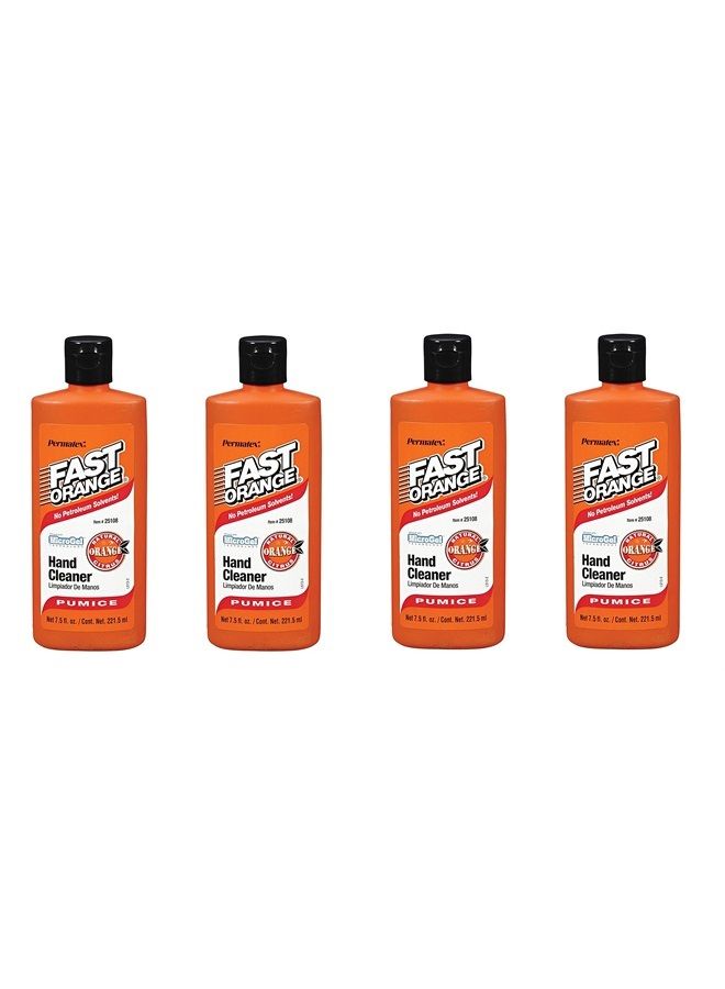 ® Fast Orange Fine Pumice Lotion Hand Cleaner - 7.5 Fluid Ounce (4)