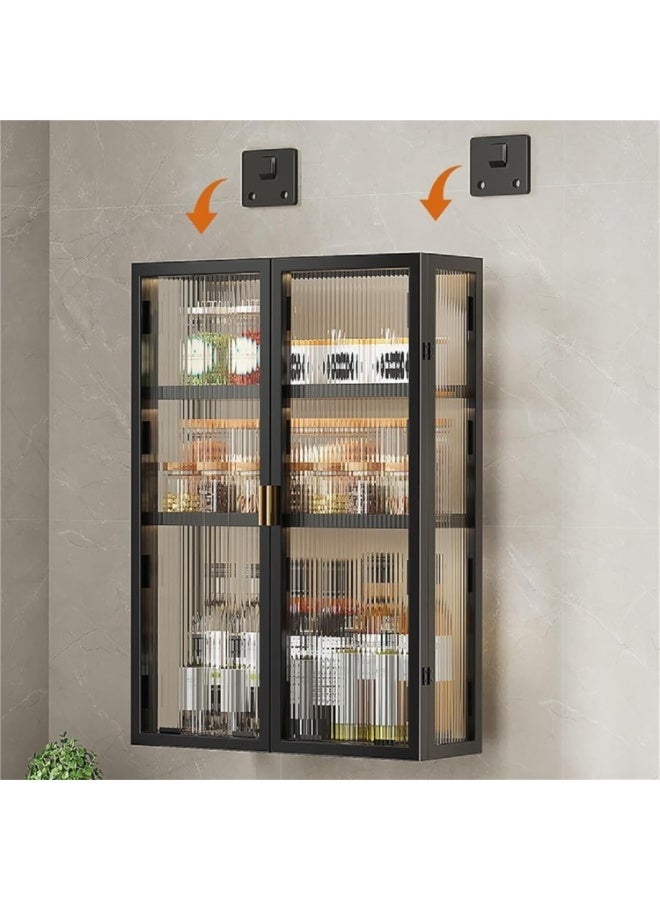 CityRiya-Long Bathroom Wall Cabinet, Medicine Cabinet with 2-Door with 3 Tier Shelves, Wall Storage Cabinets Over The Toilet, Bath Organizer Organizers for Laundry Room & Kitchen & Living Room, ZT031-40 - Image 5
