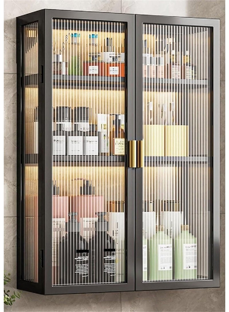CityRiya-Long Bathroom Wall Cabinet, Medicine Cabinet with 2-Door with 3 Tier Shelves, Wall Storage Cabinets Over The Toilet, Bath Organizer Organizers for Laundry Room & Kitchen & Living Room, ZT031-40 - Image 1