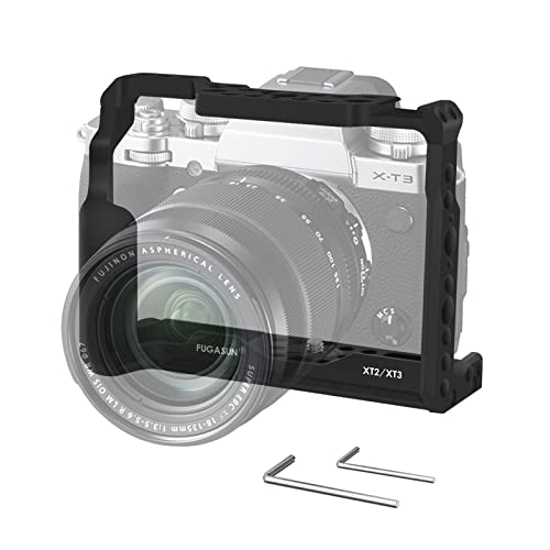 FUGASUN XT2 XT3 Camera Cage, Premium Closed Security XT2 XT3 Camera Cage for Fuji X-T2 X-T3 Camera - Image 2