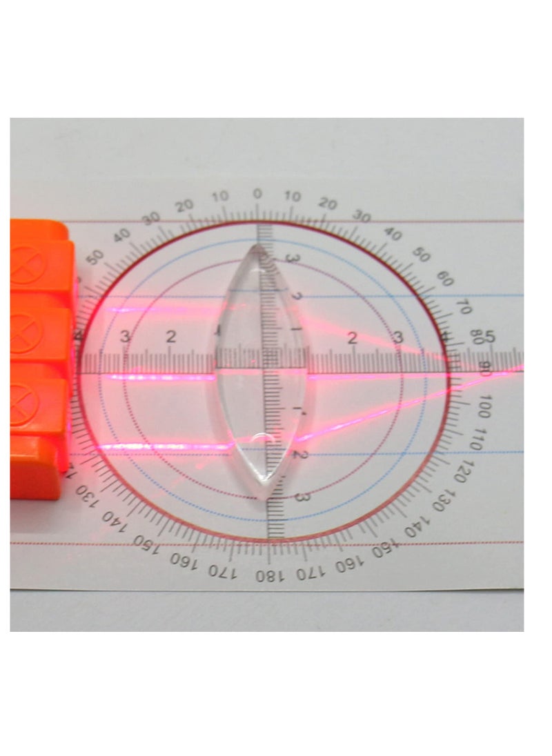 SYOSI - Physics Optical Experiment Set, Multifunction Reflector, Triangular Prism, Convex Lens, Concave Mirror, Small Hole Imaging Experiment, Teaching Demonstration Equipment for Teacher Student Education - Image 1