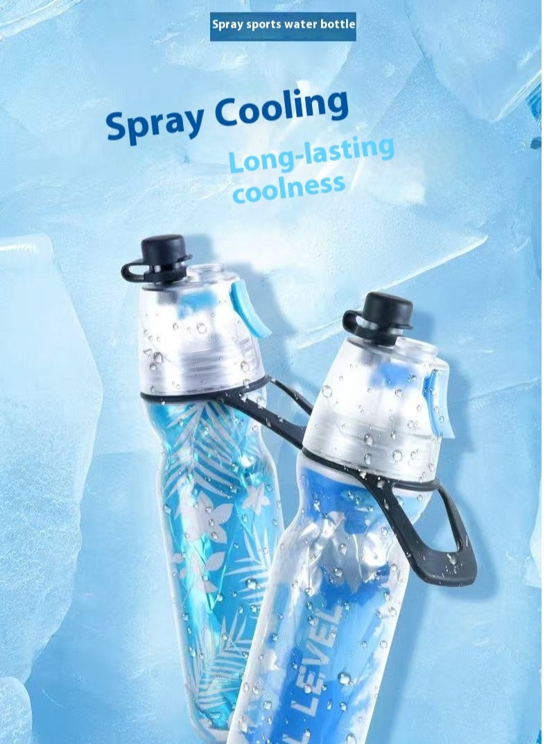 COOL LEVEL Sports Spray Water Cup with Three-Layer Insulation and Cooling, Trendy Straw Water Cup, Plastic Cup, Fitness Outdoor Sports Cycling Cup, Suitable for Football, Basketball, Outdoor Cycling, and Fitness, 500ml - Image 3