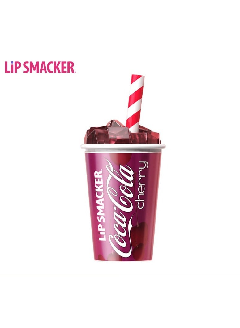 lip smacker diss co-branded Nicoca-Cola cherry flavored lip balm cartoon lip moisturizing