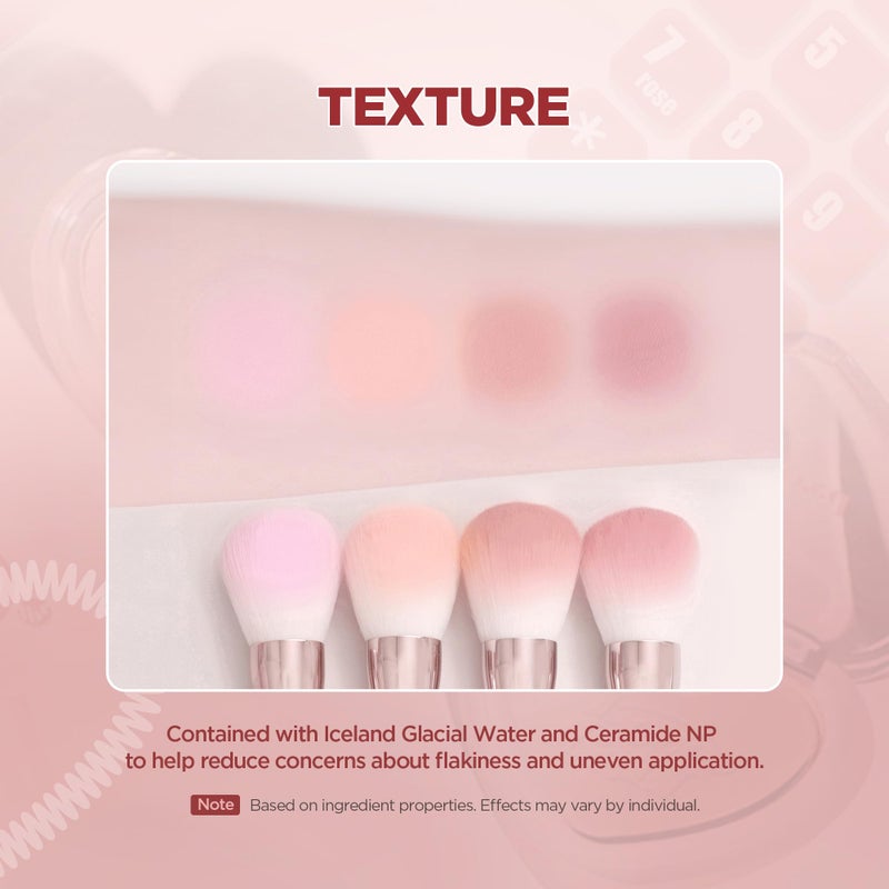 lilybyred Luv Beam Blur Cheek | Heart-Shaped Korean Powder Blush, Silky Texture, Lightweight, Soft Blurring Matte Finish, Long-Lasting, Natural Flush, Floral Woody Scent, 0.14 oz. (04 Blurry Rose) - Image 4