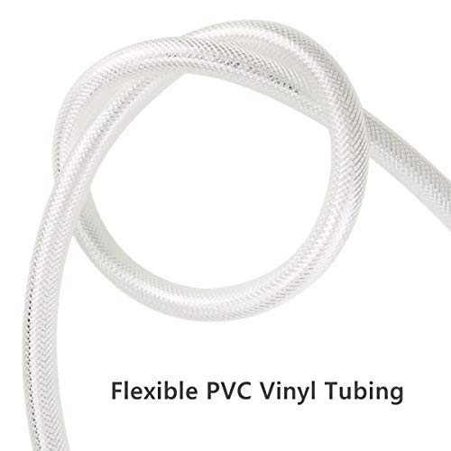 Eastrans 1" ID x 10 Ft High Pressure Braided Clear PVC Vinyl Tubing Flexible Vinyl Tube, Heavy Duty Reinforced Hose Tubing, BPA Free and Non Toxic - Image 3