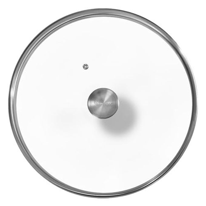 Victoria Round 13-Inch Glass Lid for Cast Iron Skillet or Pan, Custom Made for Only Victoria Brand, Diameter 12.1-Inch