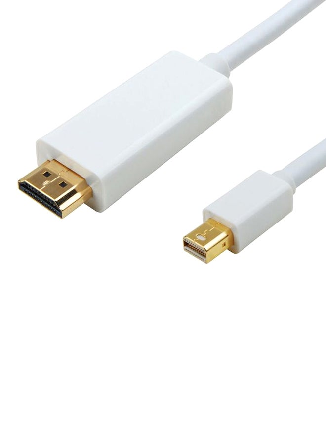 DUSALA Mini Display Port To HDMI HDTV Cable For Microsoft Surface 3 Tablet White