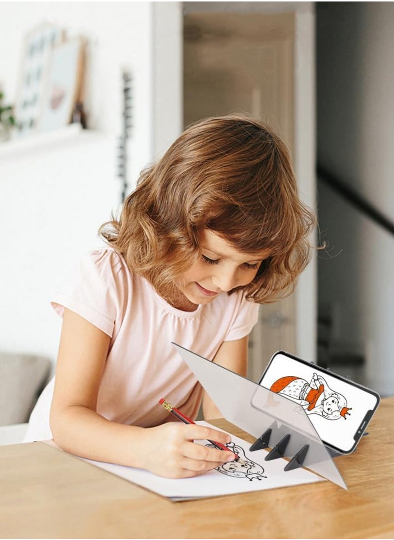 Drawing Tracing Pad Optical Projector Painting Copy Board Mirror Reflection Projection Tracing Plate Board Comic Tracer Art Stencil Tool (12 Inches)