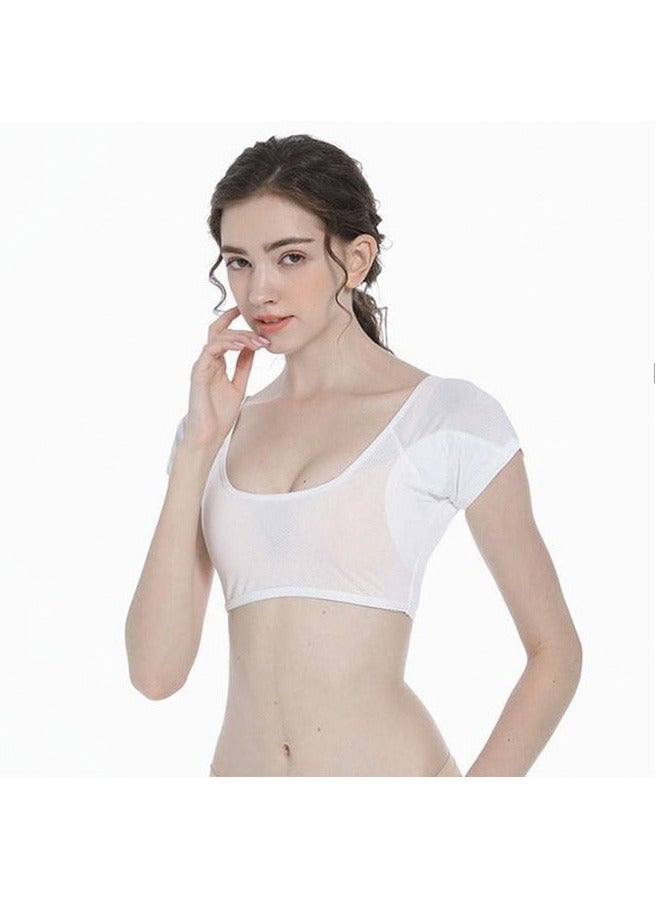 GMORO Underarm Sweat Pad Quick Dry Protective Chest Underwear Ultra Thin Anti-Slip Anti-Sweat Deodorant Washable Tank Top For Women - Image 2