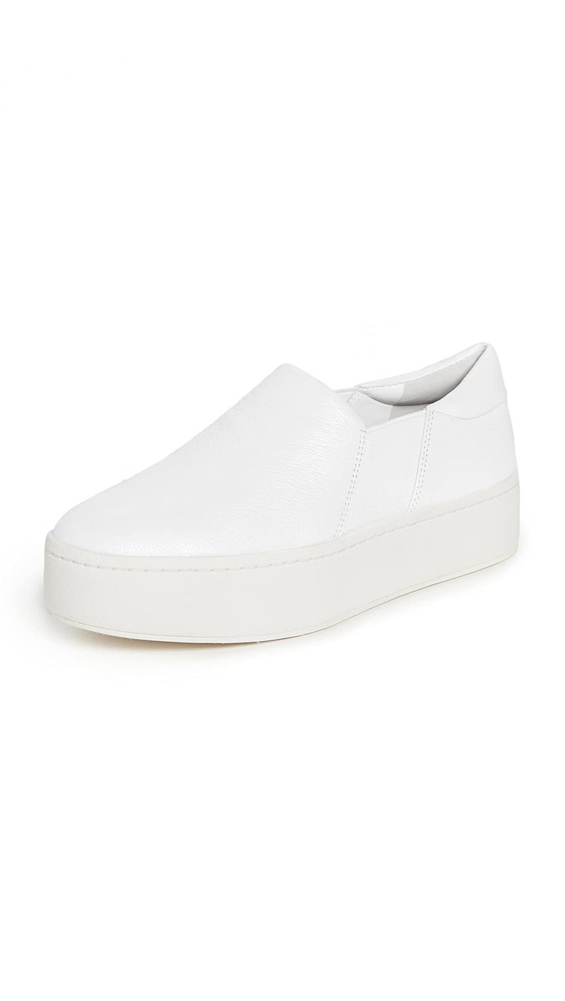 Vince Womens Warren Platform Slip On Fashion Sneakers Plaster 8 M - Image 1