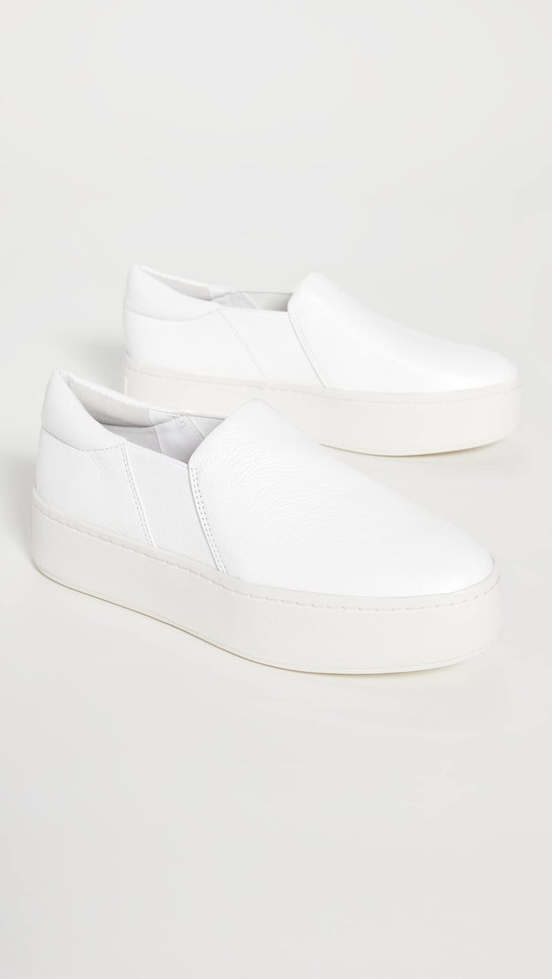 Vince Womens Warren Platform Slip On Fashion Sneakers Plaster 8 M - Image 5