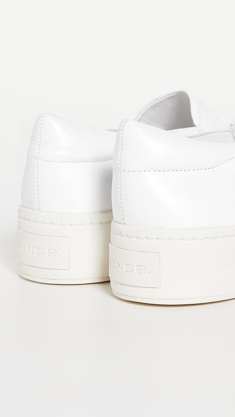 Vince Womens Warren Platform Slip On Fashion Sneakers Plaster 8 M - Image 4