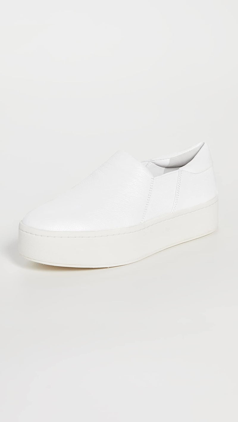 Vince Womens Warren Platform Slip On Fashion Sneakers Plaster 8 M - Image 2