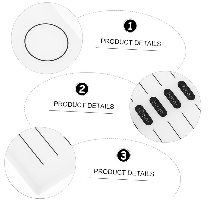 Ipetboom 1pc Eyelash Grafting Plate Acrylic Grafting Board for Beauty Salon and Personal Use Reusable and Washable Operating Gasket Tool for Eyelash Extensions - Image 4