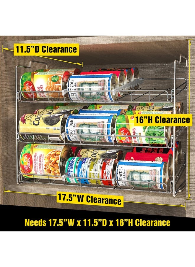 Deco Brothers Deco Brothers Stackable Can Rack Organizer for Kitchen and Pantry, Holds Upto 36 Cans, Chrome Finish  - Image 4