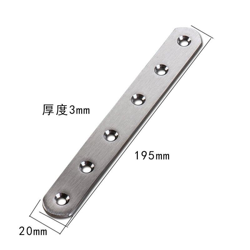 Thickened Stainless Steel Corner Braces Furniture Hardware Stainless Steel 4*16 screws 10