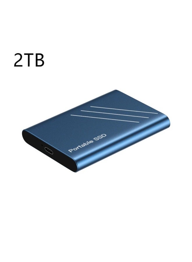 Expansion Upgrade 500GB-128TB Mobile Solid State Disk TYPE-C Interface High-speed Transmission-Capacity:10TB-Interface:Blue - Image 1