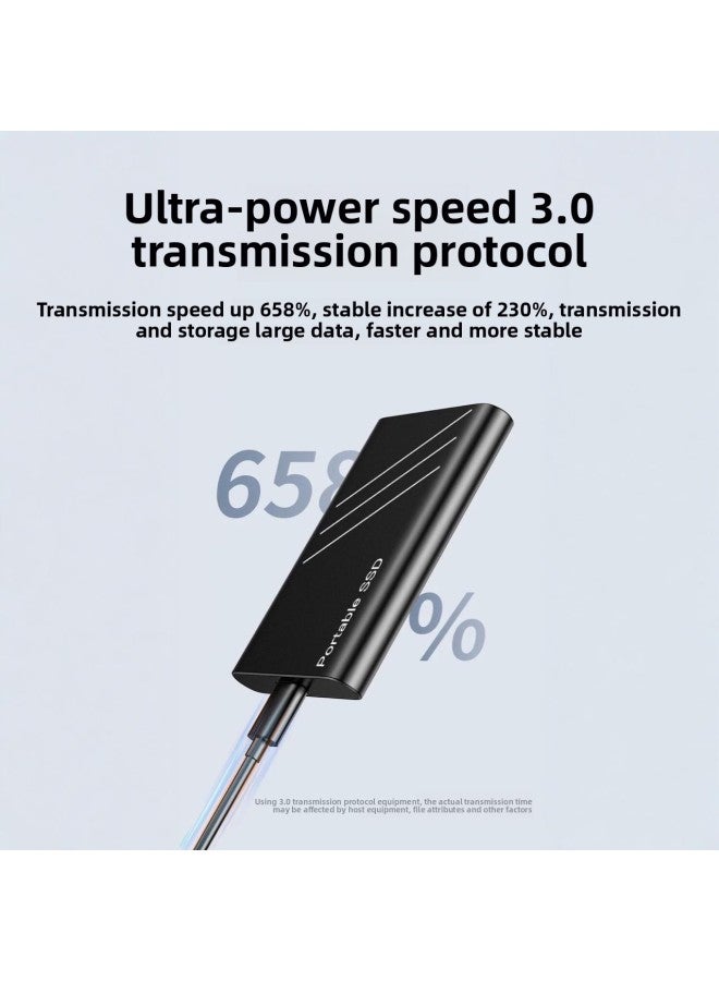 Expansion Upgrade 500GB-128TB Mobile Solid State Disk TYPE-C Interface High-speed Transmission-Capacity:10TB-Interface:Blue - Image 4