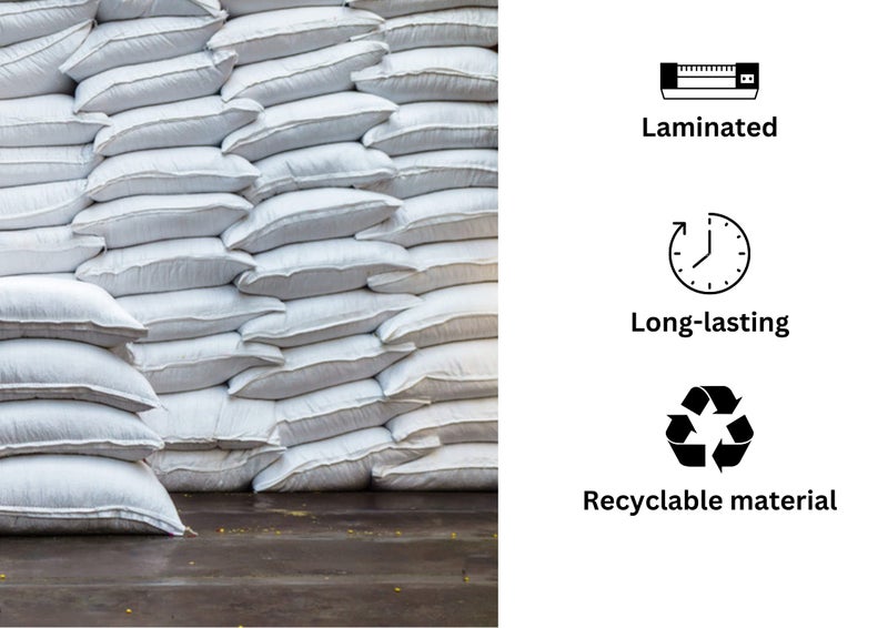 VETAS Polypropylene Empty Hdpe White Bag, Bori, Bora For Multipurpose Packing (Set of 5 Pieces) - Image 5