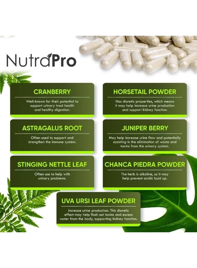NutraPro Kidney Cleanse Detox & Repair and Bladder Support- Kidney Support Supplement for Kidney Restore with Chanca Piedra,Cranberry, Juniper Berries for Detox and Bladder Health.60 Day Supply - Image 4
