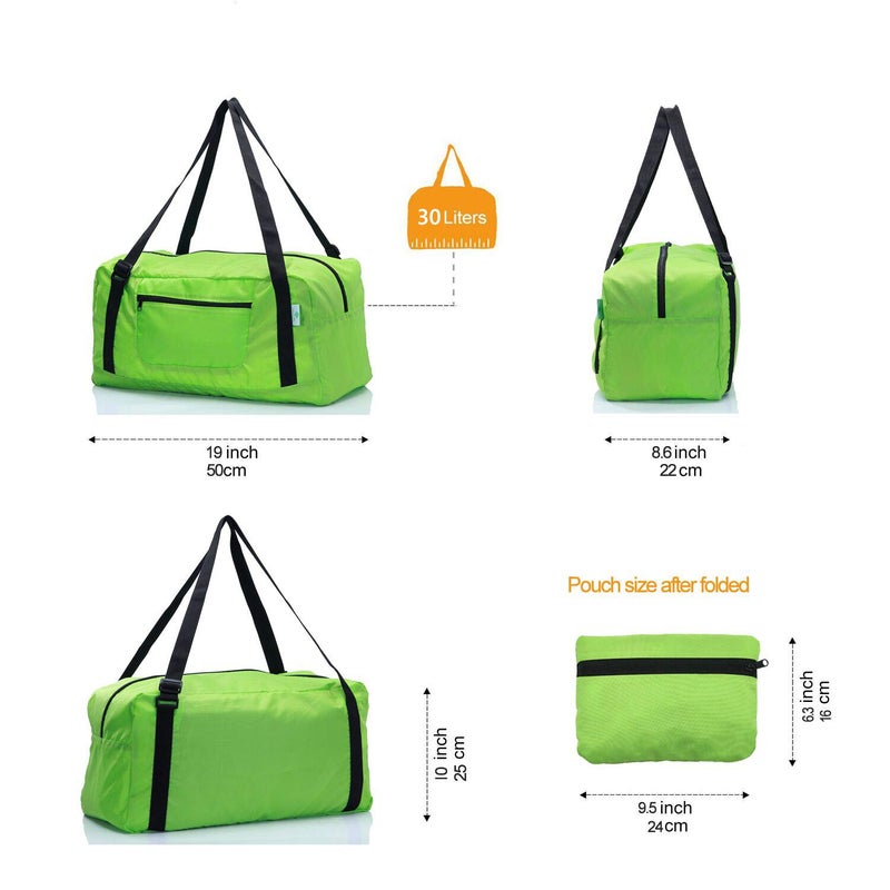 HOLYLUCK Foldable Travel Duffel Bag For Women & Men Luggage Great for Gym (Army Green) - Image 4