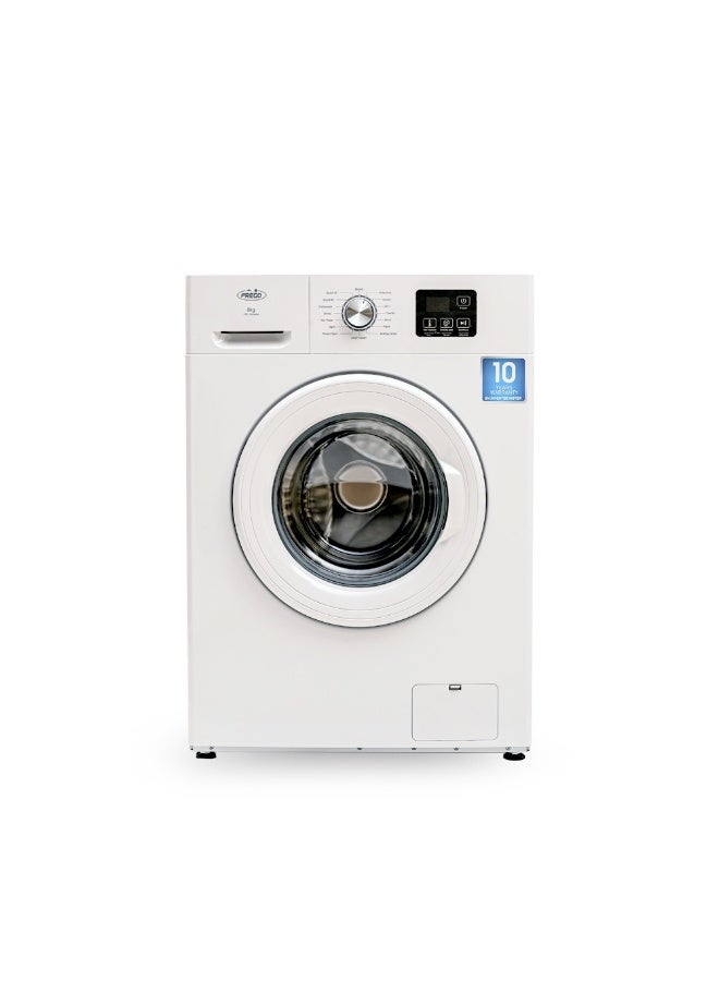 Frego 8 Kg Fully Automatic Front Load Washing Machine | LCD Display | 16 Wash Programs | 10 Yr Warranty on Inverter Motor - Image 1