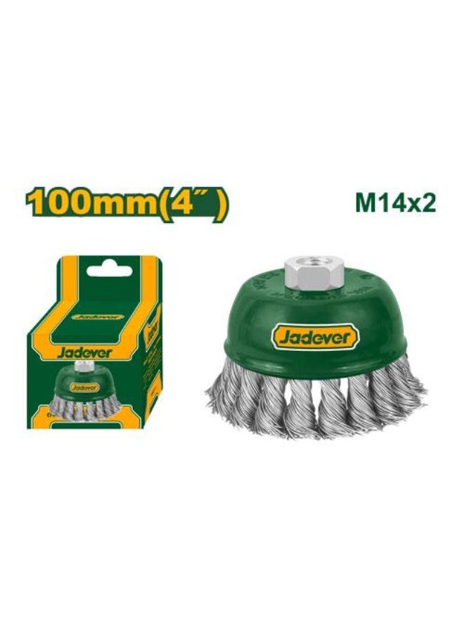 Jadever Wire Cup Brush 100mm 4INCH JDCE2402 - Image 1