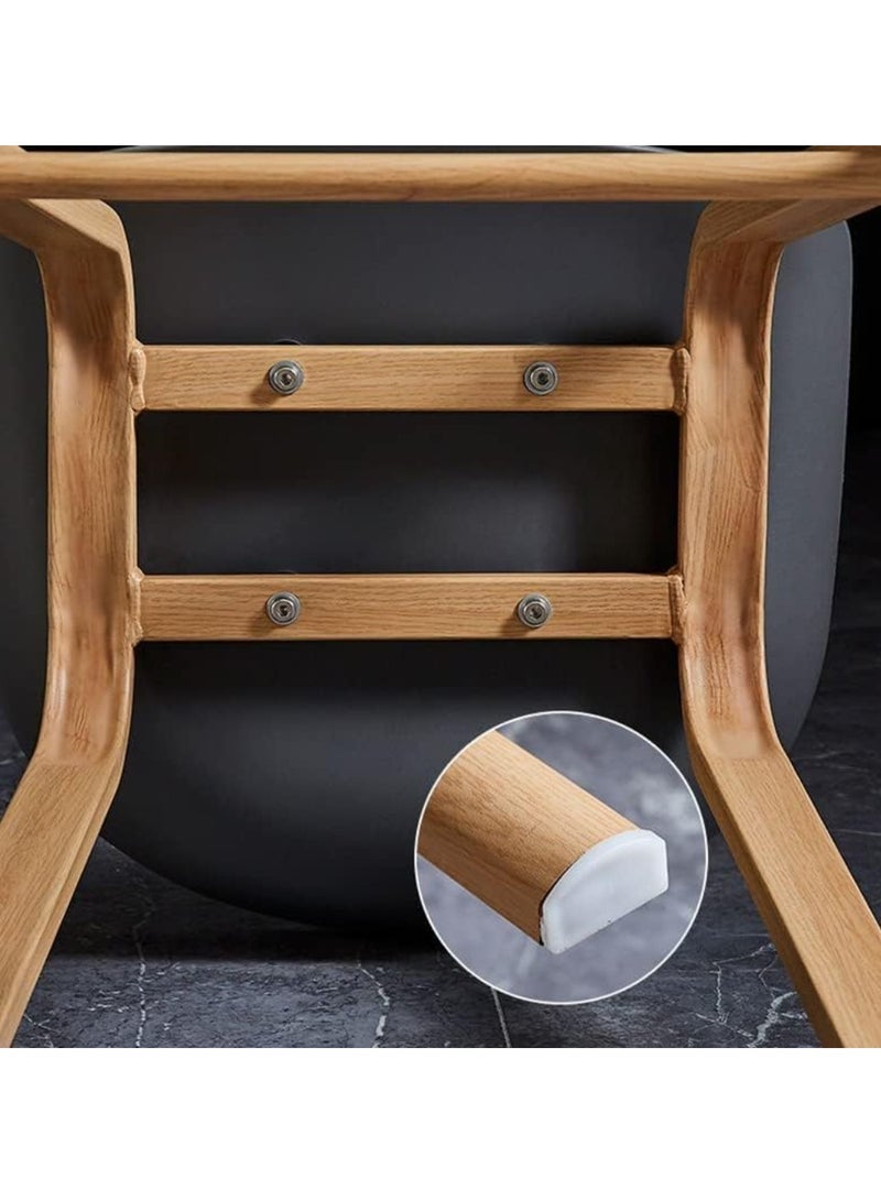 Wooden Twist Bar Stool With Bamboo Seat Stylish And Eco-Friendly Cafe, Studio, And Home Bar Stool  - Image 4