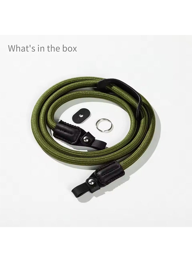 SmallRig Universal Braided Shoulder Strap, Nylon Genuine Leather Camera Neck Strap for SONY for GoPro for Nikon for DSLR Camera - Image 1