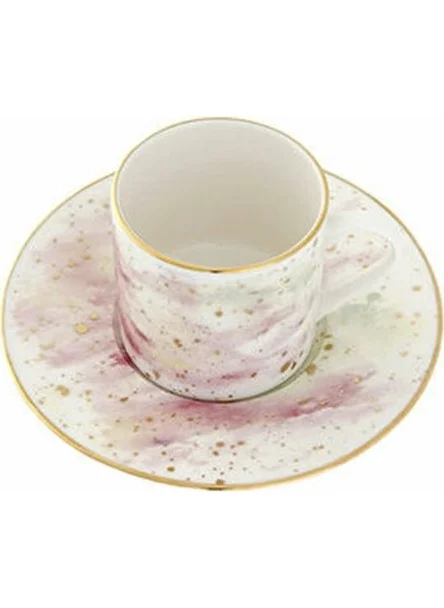 Porland Cosmos Ds2 Coffee Cup with Saucer 90 Cc