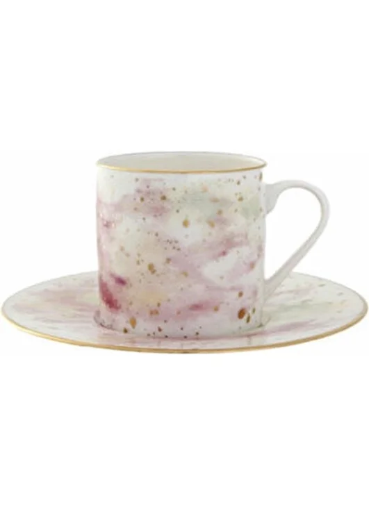 Porland Cosmos Ds2 Coffee Cup with Saucer 90 Cc