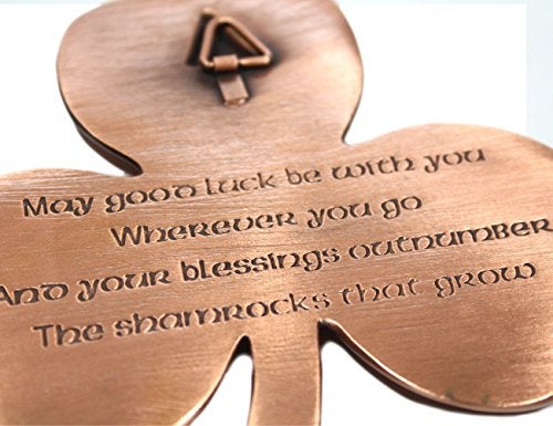 Biddy Murphy Home Decor Shamrock Wall Hanging Copper Wall Decor - Image 2