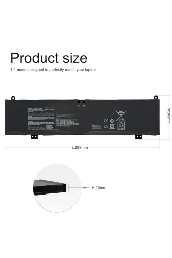 Terabyte بطارية C41N2013 C41N2013-1 لجهاز لابتوب أسوس 0B200-03880200 0B200-03880000 0B200-03880100 (متوافقة مع الأصلية 15.4V/90Wh) - Image 3