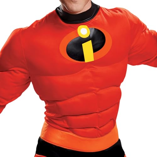 Disguise Men's Mr. Incredible Classic Muscle Adult Costume, red - Image 3