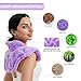 MORLIDEN Neck Heating Pad Microwavable for Shoulders Warmer Wrap Microwave Heating Pad for Neck and Shoulders for Pain Relief Purple - Image 4
