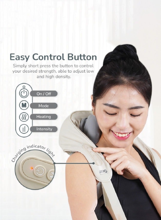 Zero Beyond Wellness ZERO HEALTHCARE The Euphoria Minimalist Shoulder Massager with Heat Therapy and 3 Massage Modes for Neck, Back, and Shoulder Relief - Image 3