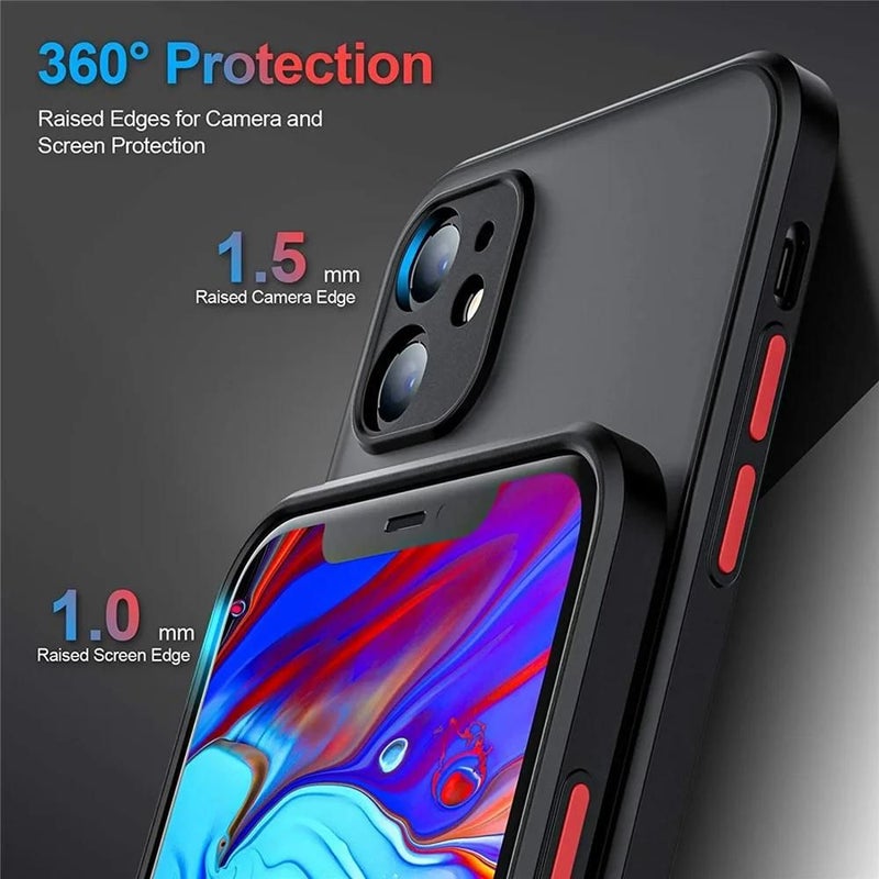 Phone Case Luxury Armor Bumper Shockproof Case For iPhone 13 Translucent Hard Pc Back Ultra Slim - Image 2